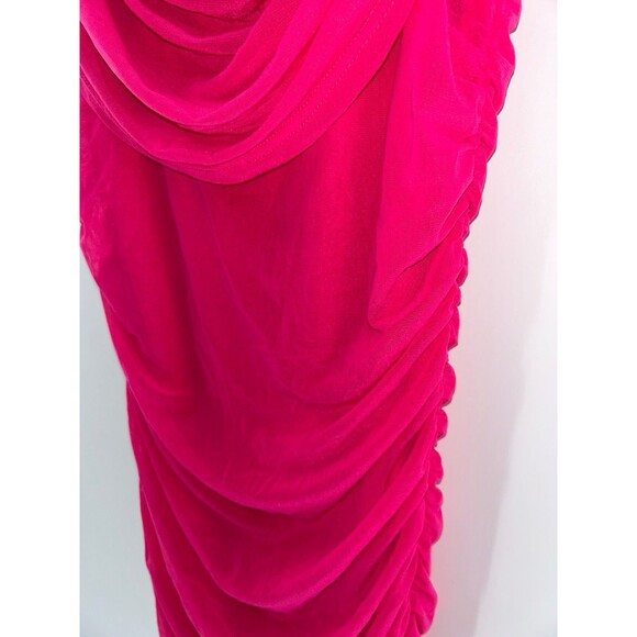 Women's Pretty Garden Off The Shoulder Ruched Bodycon Dress Size S - Picture 5 of 9